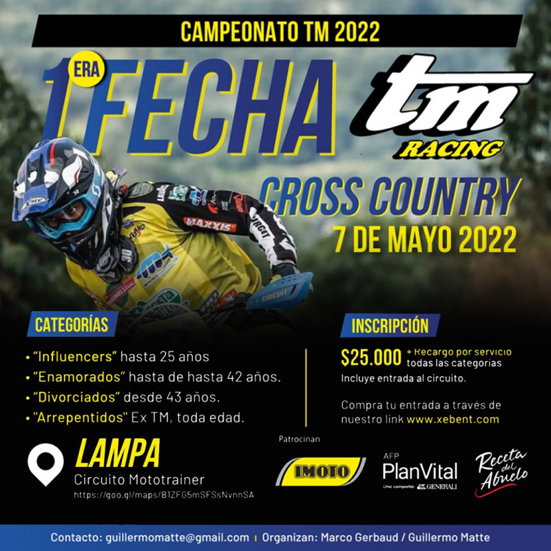 1era Fecha TM 2022 - 7 de Mayo - Lampa (Fundo Mototrainer)