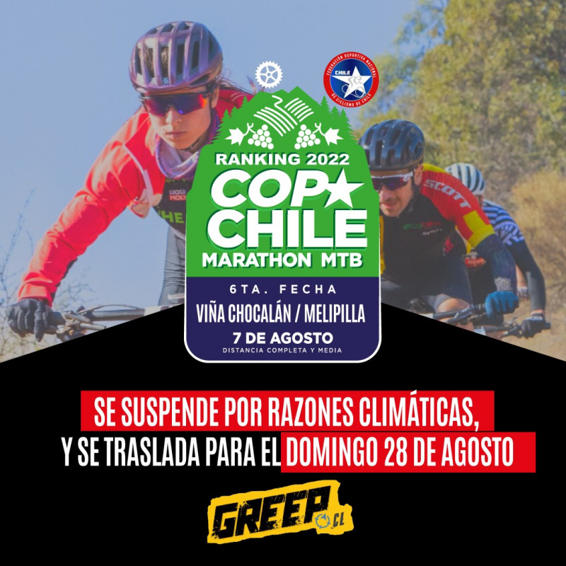 VI FECHA RANKING COPA CHILE MARATHON BIKE